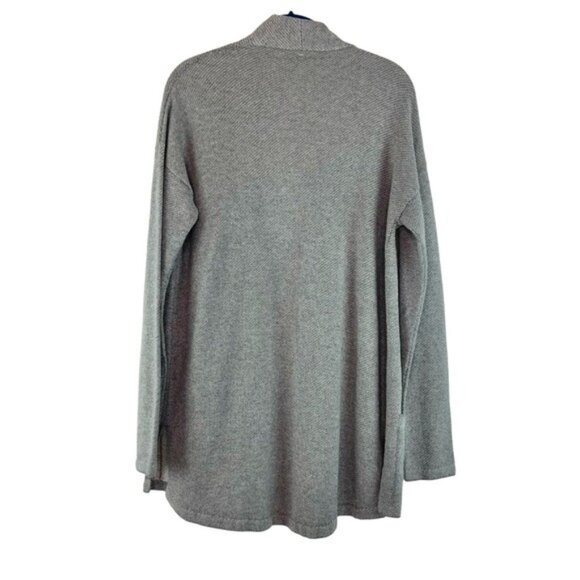 NWT Incalpaca TPX Grey Open Front Cardigan Sweater - Picture 4 of 4